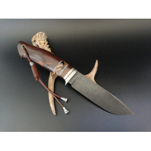 МИСЛИВЧИК ексклюзивний ніж ручної роботи майстра студії СЕРГІЯ ДРОЗДА, купити замовити в Україні (Порошковая сталь BOHLER S390 MICROCLEAN). Photo 2